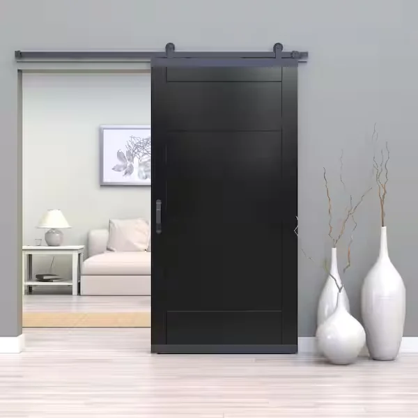 Matte Black Barn Door design direction