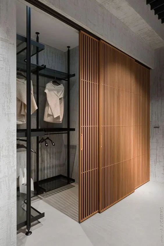Walnut Sliding Closet Wall design direction
