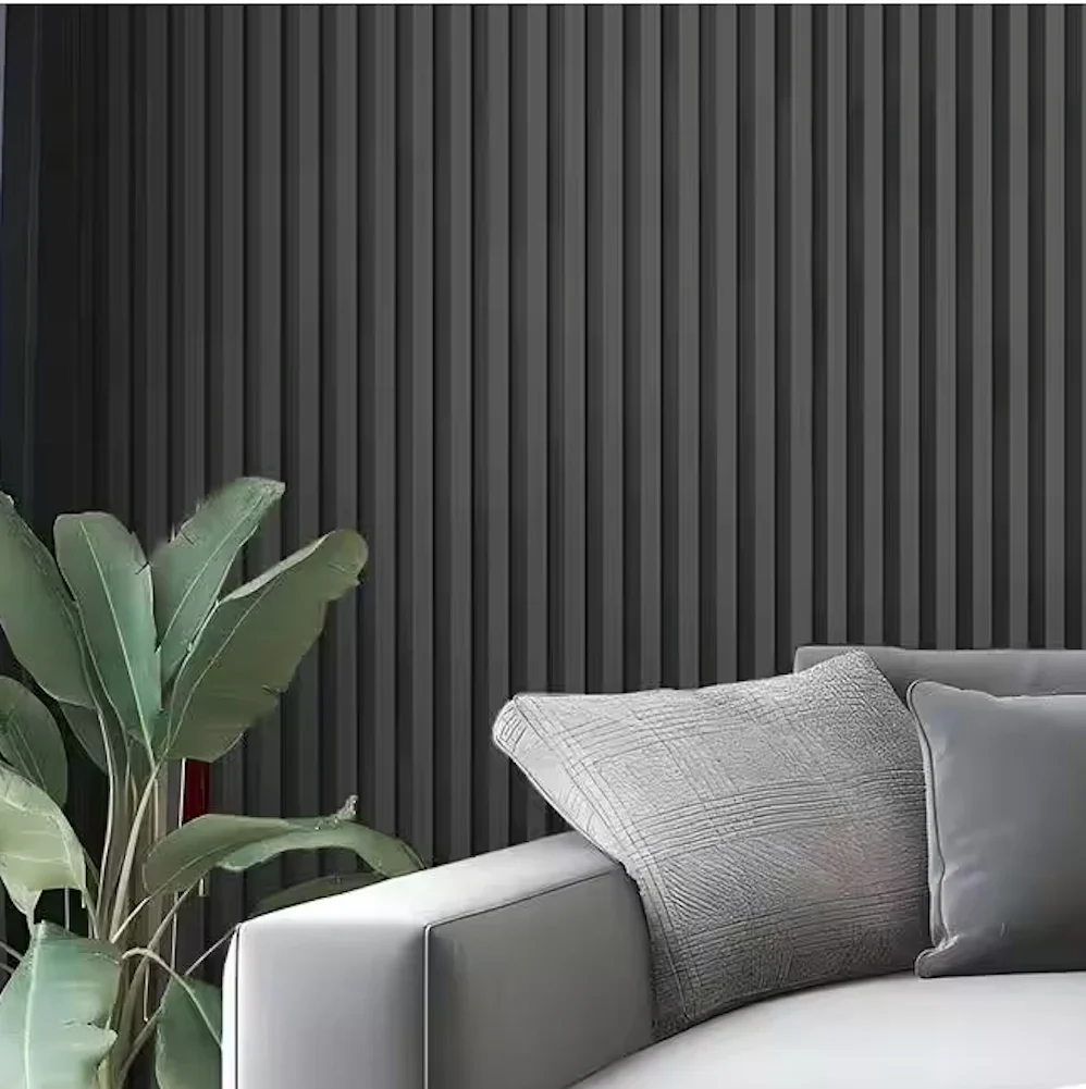 Black Slat Detail Wall design direction