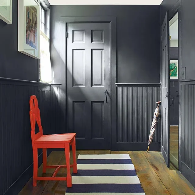 Black Entry Wainscot design direction
