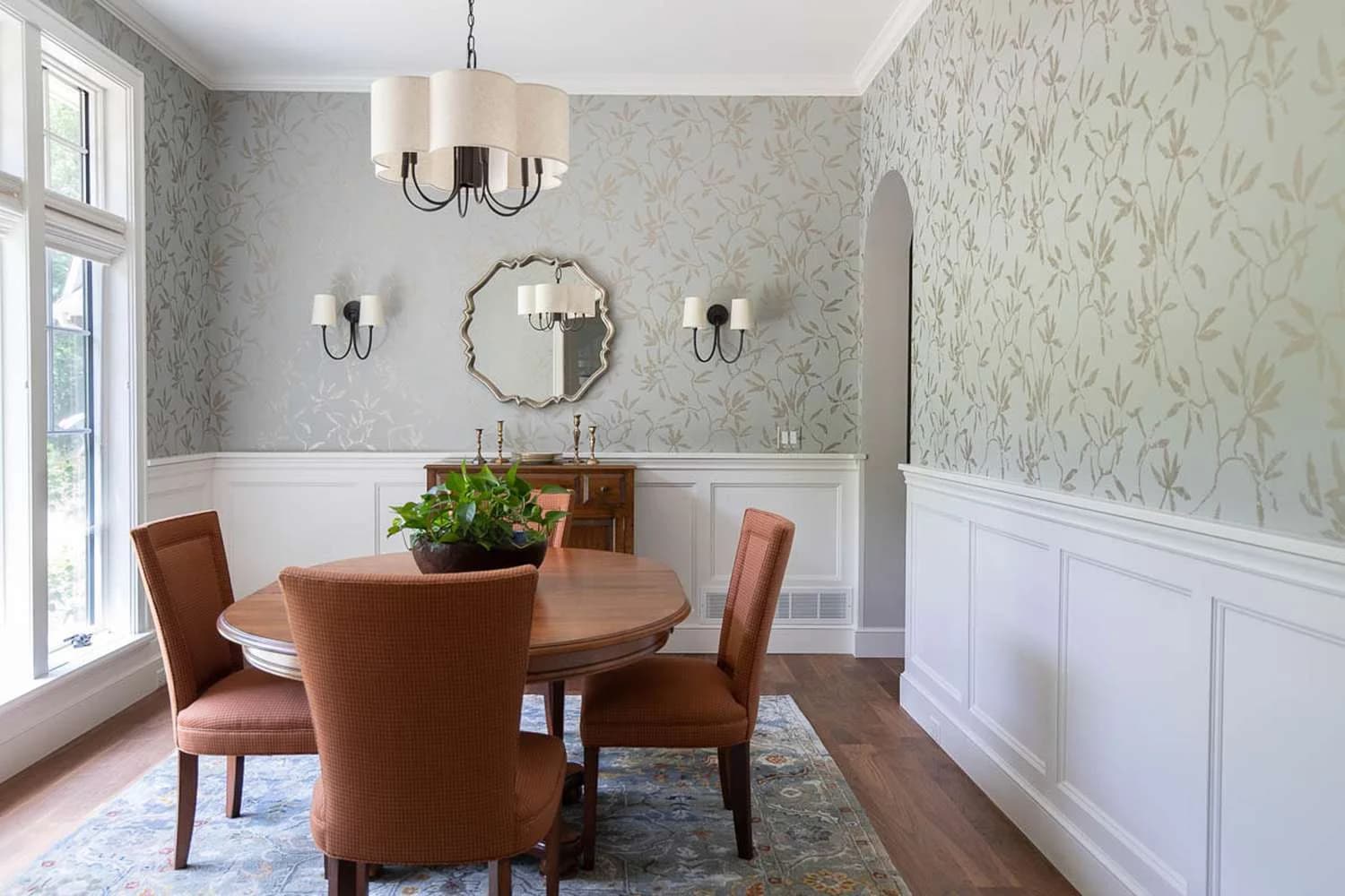 White Formal Dining Wainscot design direction