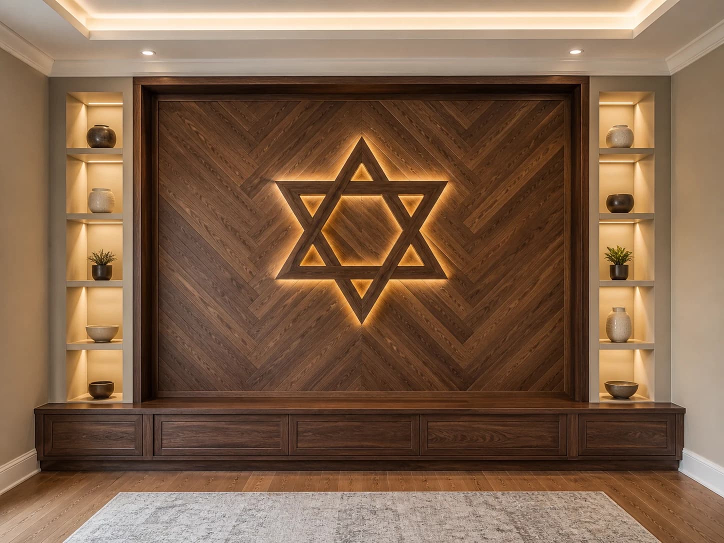 Jewish Star of David · Walnut design direction