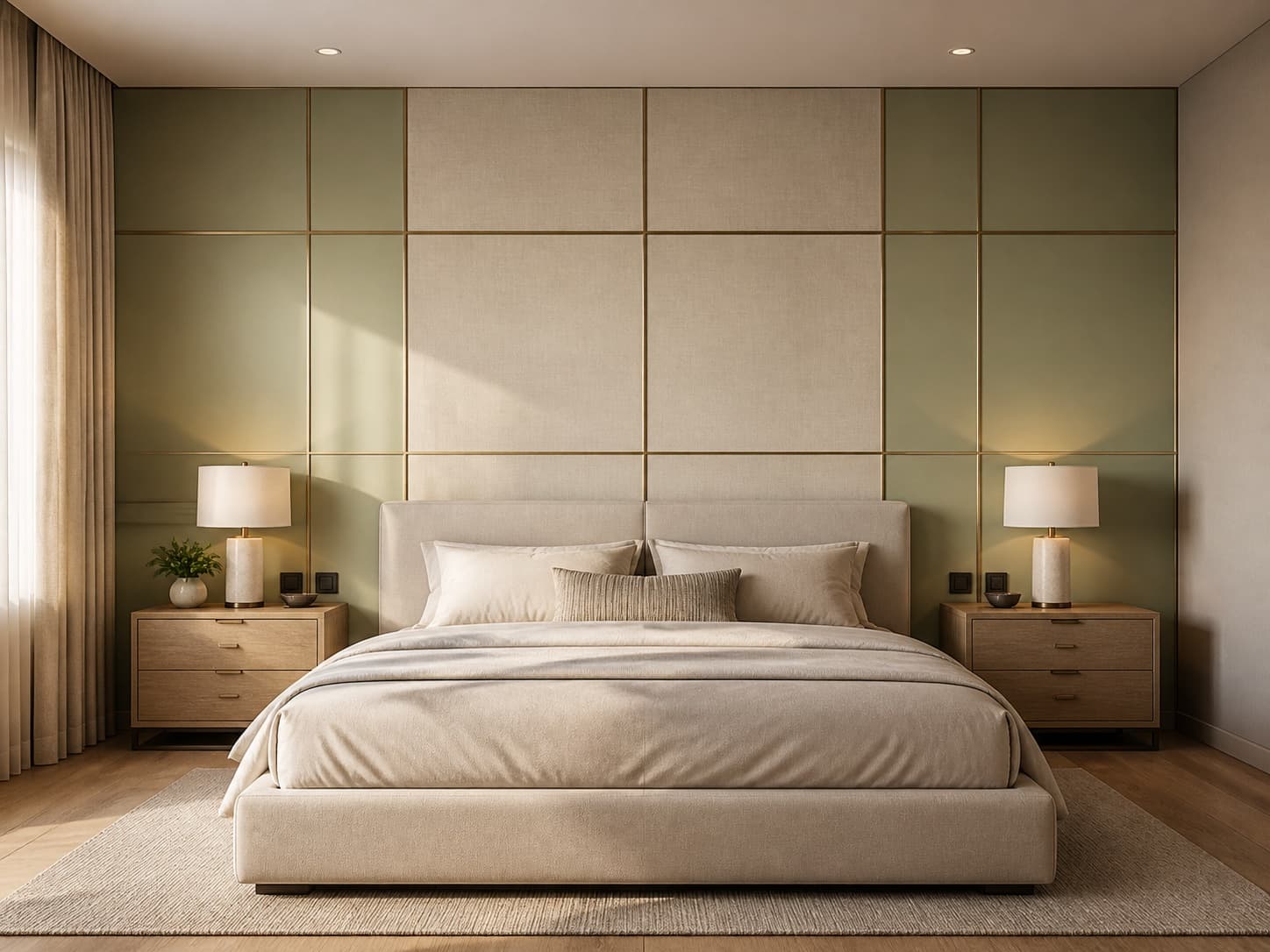 Sage & Linen Bedroom Panels design direction