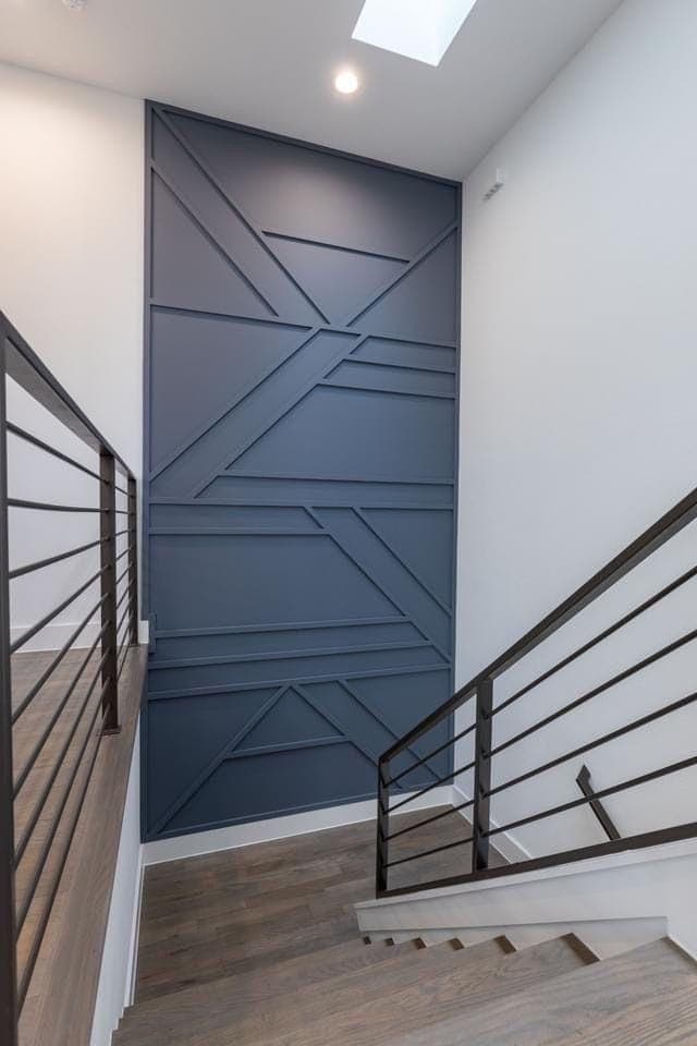 Charcoal Double-Height Angular Wall design direction